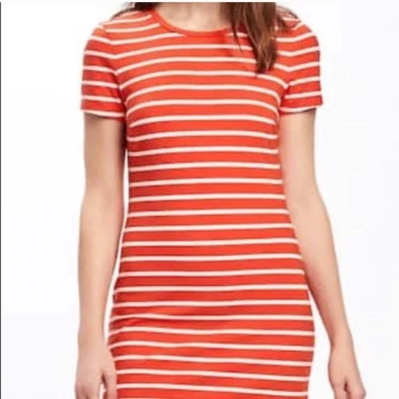 Old Navy | Dresses | Old Navy Fitted Crewneck T Shirt Dress | Poshmark